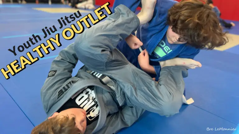 Children practicing Brazilian Jiu Jitsu at Frequency Martial Arts in Bloomington, IL, learning discipline, confidence, and self-defense.