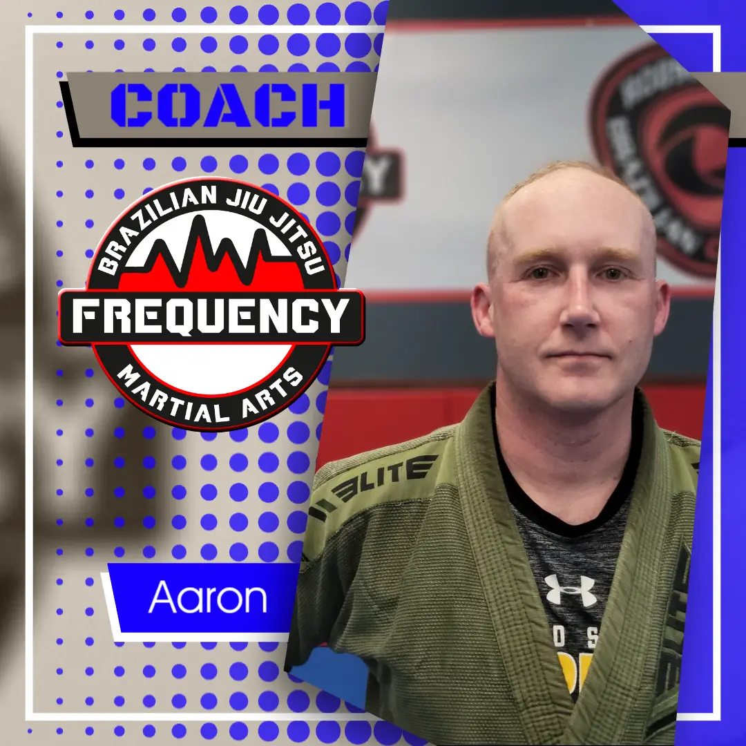 Assistant Coach Aaron at Frequency Martial Arts in Bloomington, IL.